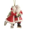 Lenox Ice Skating Santa & Mrs. Claus Ornament Home -Lenox 3050873531 RLLD 1