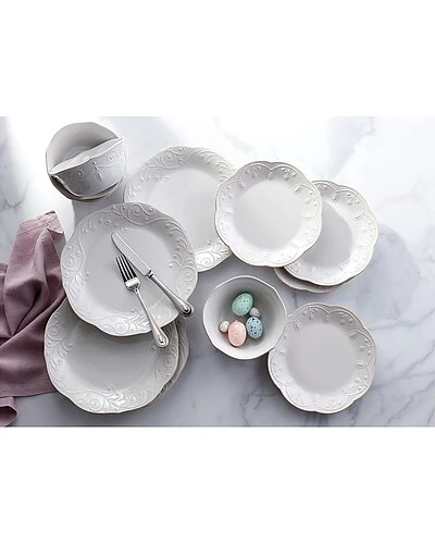 Lenox French Perle White 12Pc Dinnerware Set With $10 Credit Home 4 Lenox French Perle White 12Pc Dinnerware Set With $10 Credit Home - Image 2