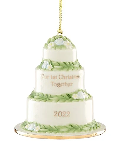 Lenox 2022 1st Christmas Together Cake Ornament Home 3 Lenox 2022 1st Christmas Together Cake Ornament Home