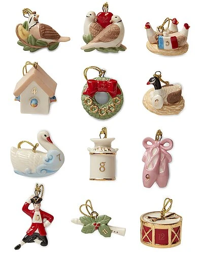 Lenox Twelve Days Of Christmas Mini 12pc Ornament Set Home 3 Lenox Twelve Days Of Christmas Mini 12pc Ornament Set Home