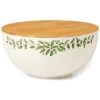 Lenox Holiday Bamboo Serving Bowl & Lid Home 1 Lenox Holiday Bamboo Serving Bowl & Lid Home -Lenox 3050947905 RLLD 1