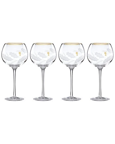 Lenox Holiday Gold 4pc Balloon Glass Set Home 3 Lenox Holiday Gold 4pc Balloon Glass Set Home