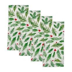 Lenox Bayberry Merry & Bright Dinner Napkins, Set Of 4