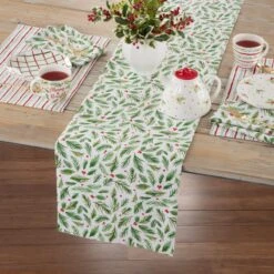 Lenox Bayberry Merry & Bright Reversible Table Runner 7 Lenox Bayberry Merry & Bright Reversible Table Runner -Lenox 39 0 0 00523 4 95cc2acf 7136 42eb 9ec3 d95ef2d59df2