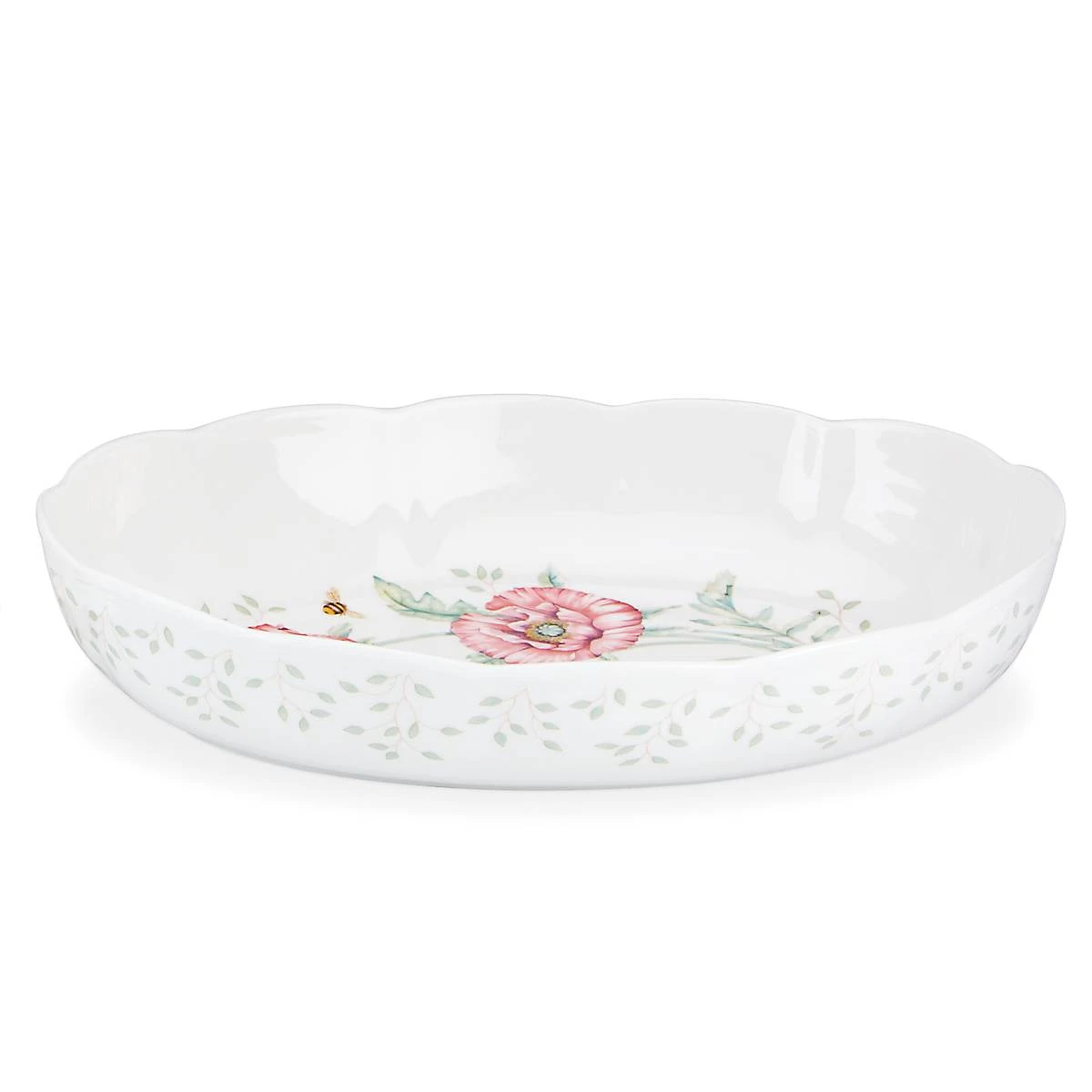 Lenox Butterfly Meadow Scalloped Oval Baker 6 Lenox Butterfly Meadow Scalloped Oval Baker - Image 4