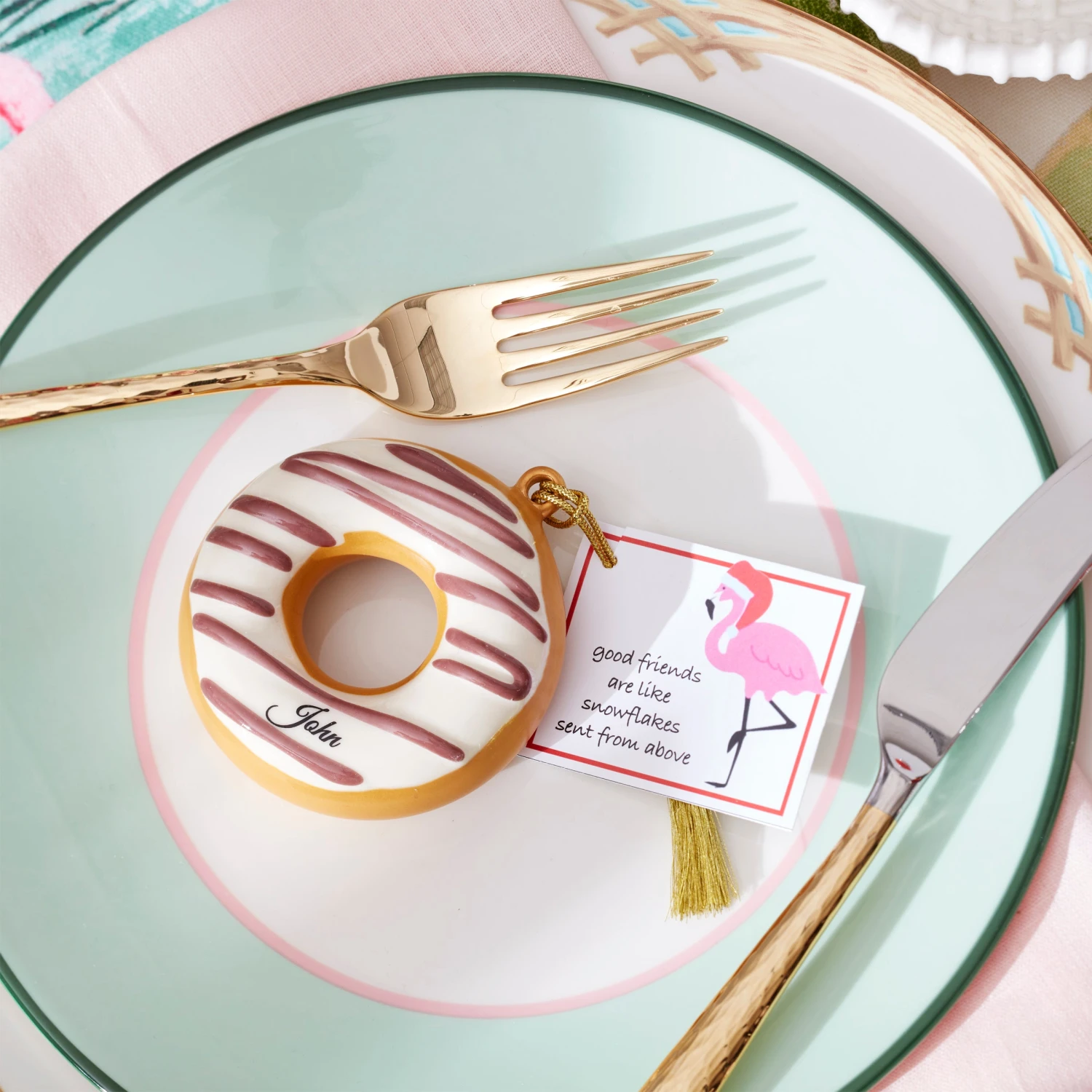 Lenox Forever Friends Donut 2-Piece Ornament Set 4 Lenox Forever Friends Donut 2-Piece Ornament Set - Image 2