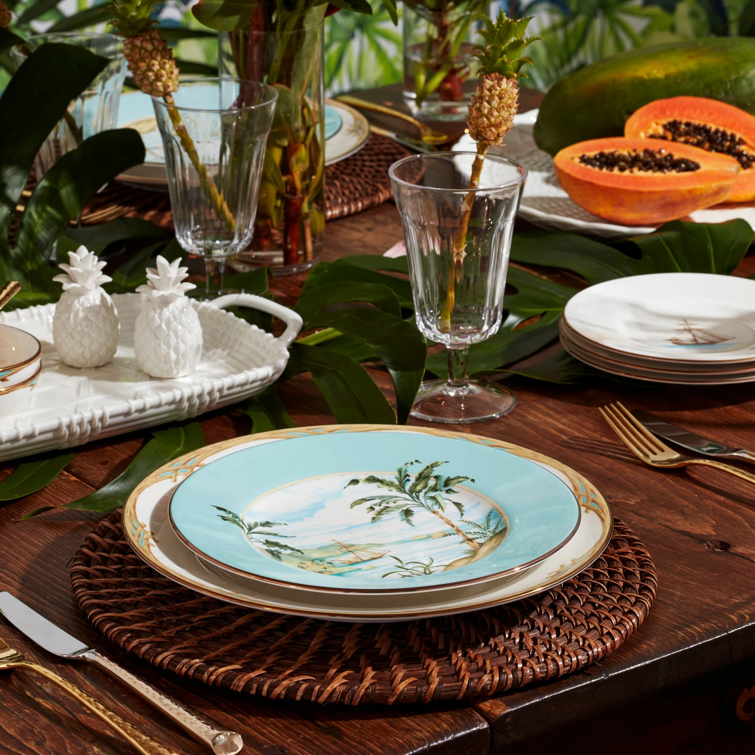 Lenox British Colonial Tradewind Accent Plate 4 Lenox British Colonial Tradewind Accent Plate - Image 2