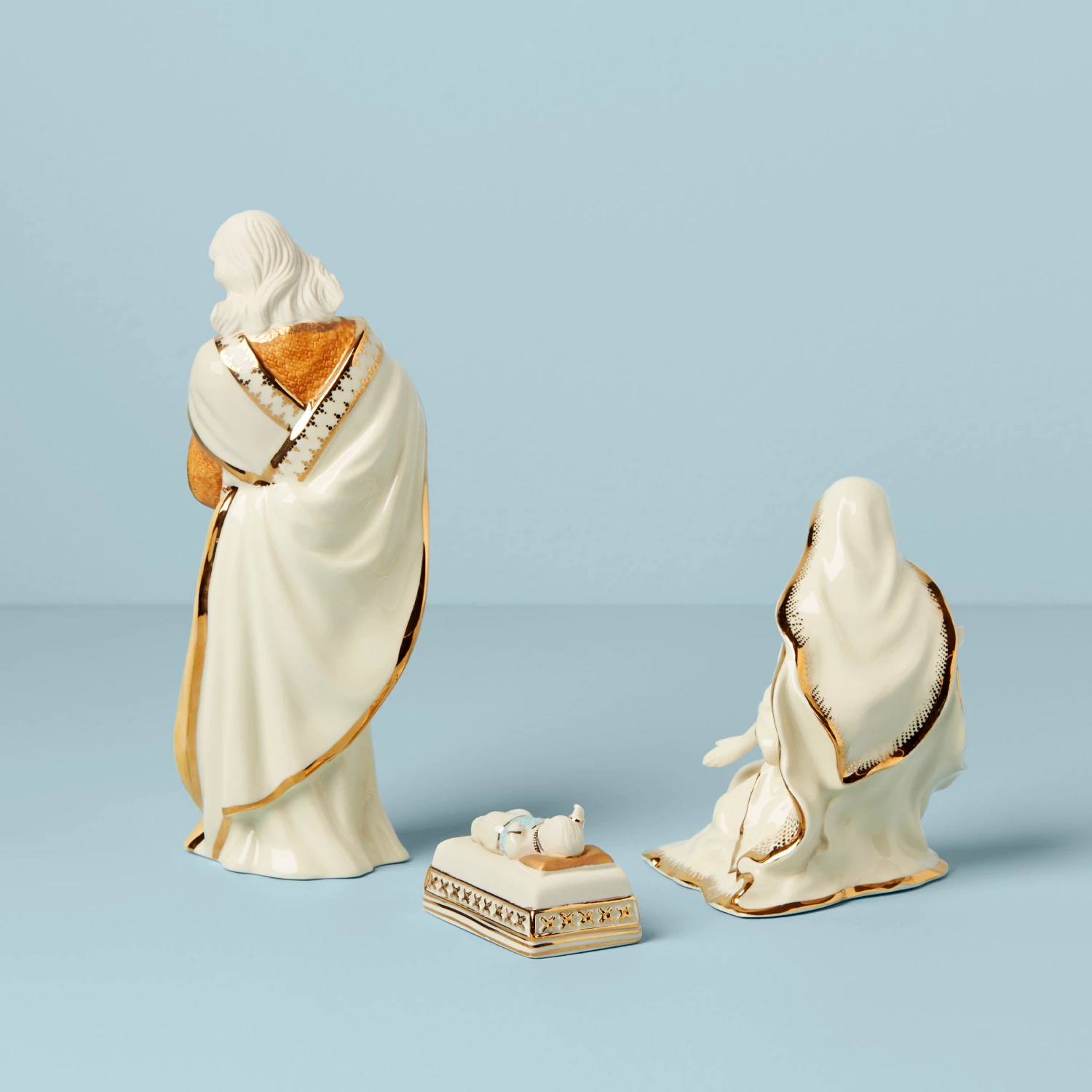 Lenox First Blessing Nativity 3-Piece Holy Family Figurine Set 4 Lenox First Blessing Nativity 3-Piece Holy Family Figurine Set - Image 2