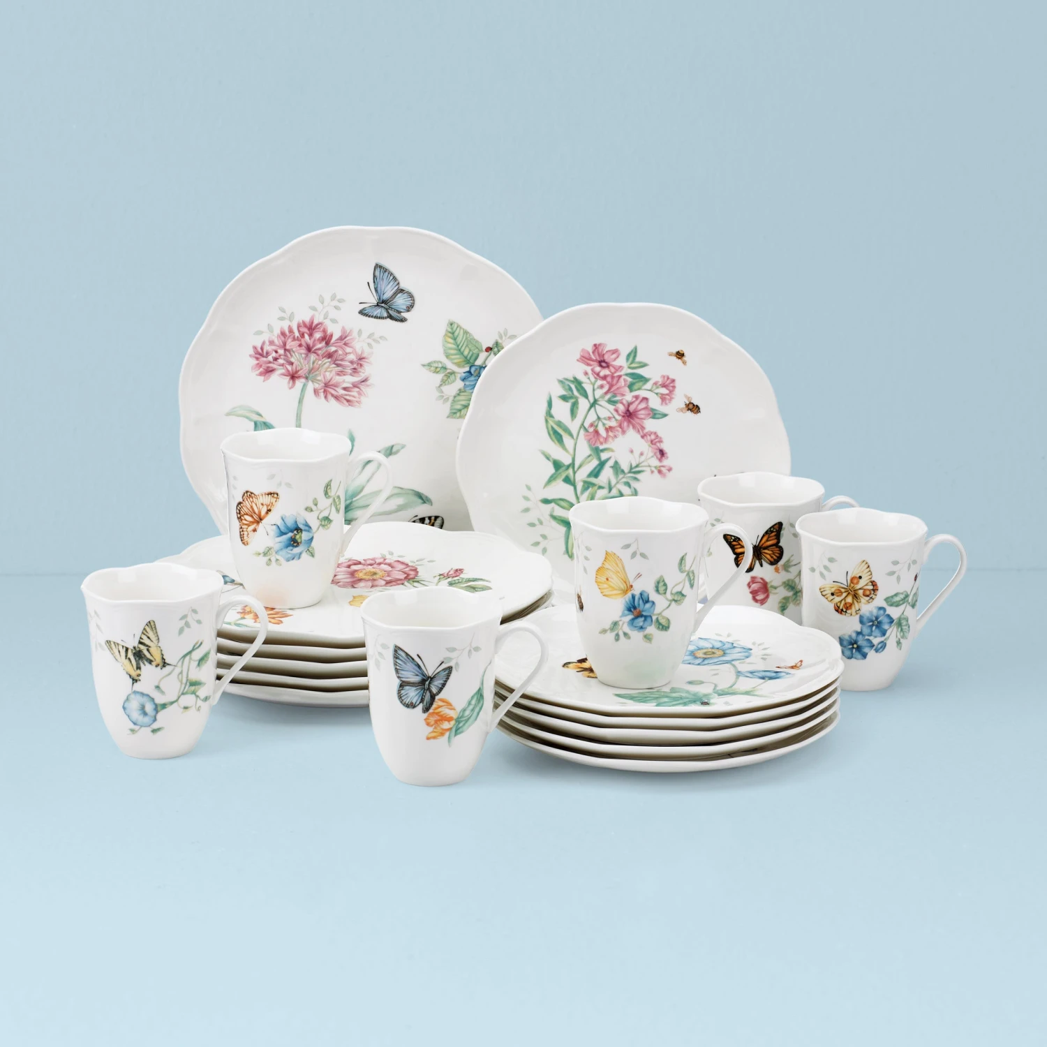 Lenox Butterfly Meadow 18-Piece Dinnerware Set 3 Lenox Butterfly Meadow 18-Piece Dinnerware Set