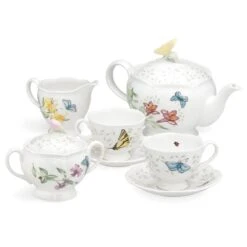 Lenox Butterfly Meadow 7-Piece Tea Set 7 Lenox Butterfly Meadow 7-Piece Tea Set -Lenox 6386635 wHR