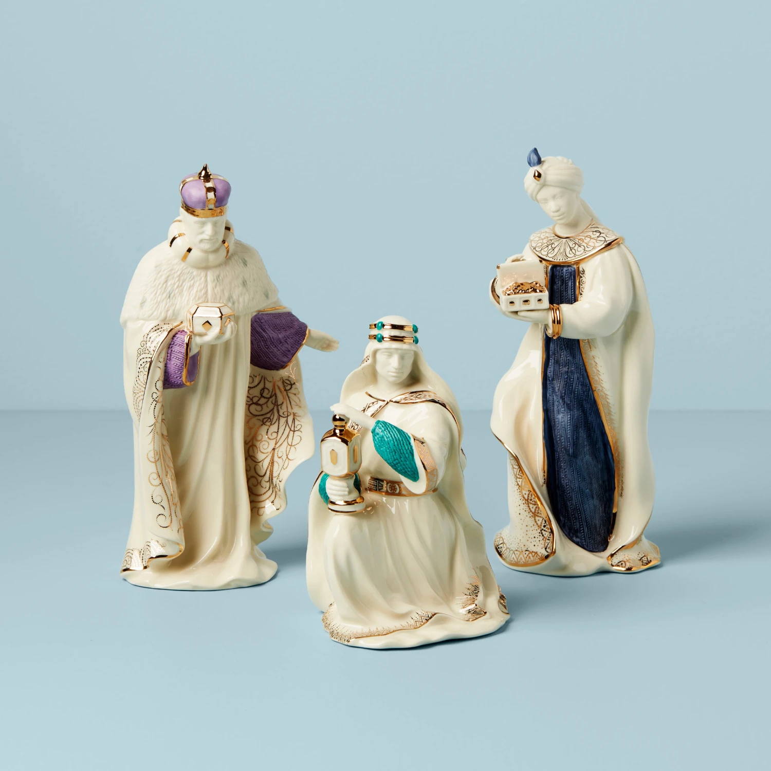 Lenox First Blessing Nativity Three Kings Figurine Set 3 Lenox First Blessing Nativity Three Kings Figurine Set