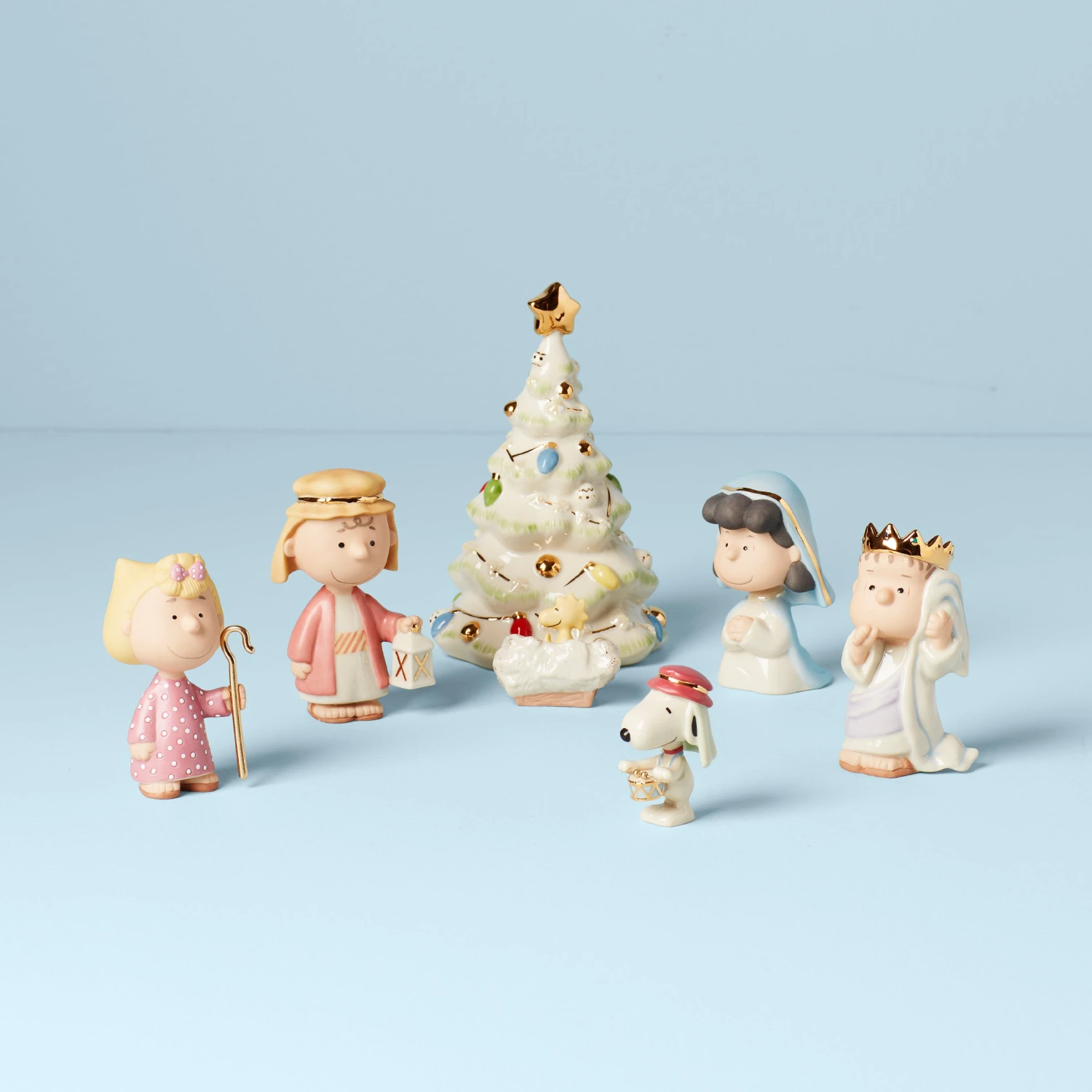 Lenox Peanuts 7-Piece Christmas Pageant Figurines 2 Lenox Peanuts 7-Piece Christmas Pageant Figurines
