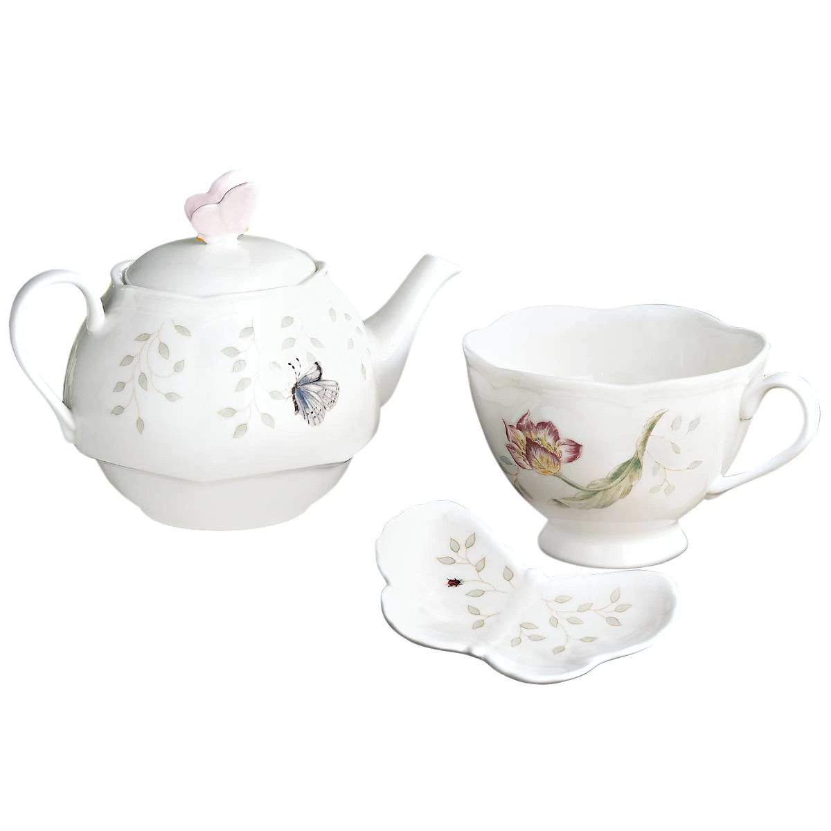 Lenox Butterfly Meadow 3-Piece Tea Set 9 Lenox Butterfly Meadow 3-Piece Tea Set - Image 7