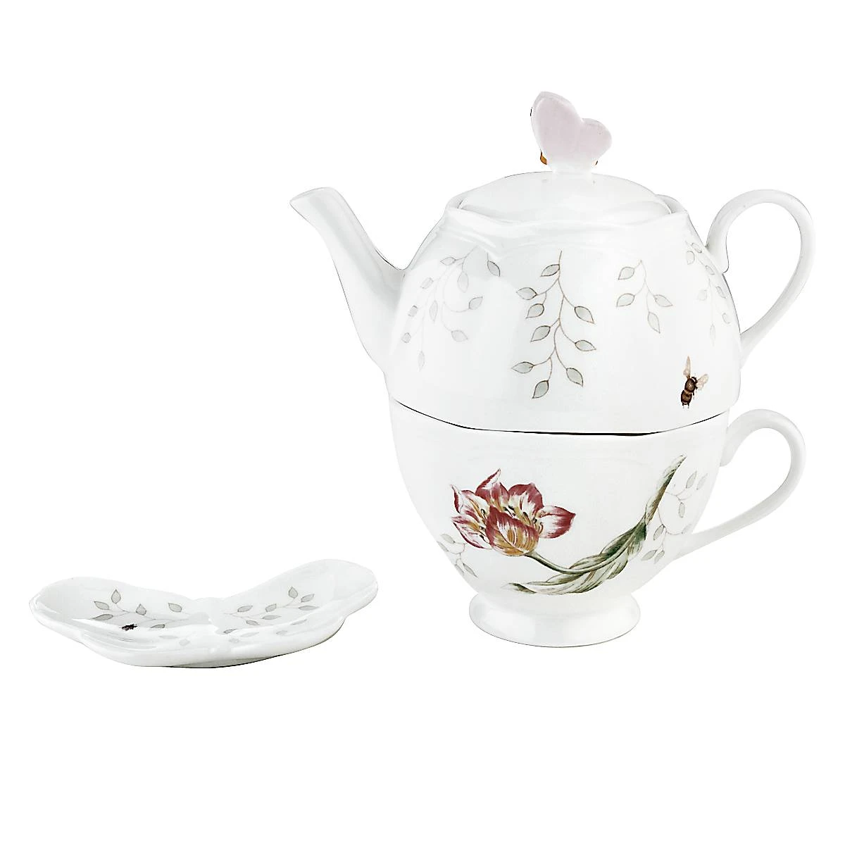 Lenox Butterfly Meadow 3-Piece Tea Set 6 Lenox Butterfly Meadow 3-Piece Tea Set - Image 4