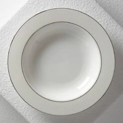 Lenox Opal Innocence Stripe Rimmed Bowl 9 Lenox Opal Innocence Stripe Rimmed Bowl -Lenox 806497 w1