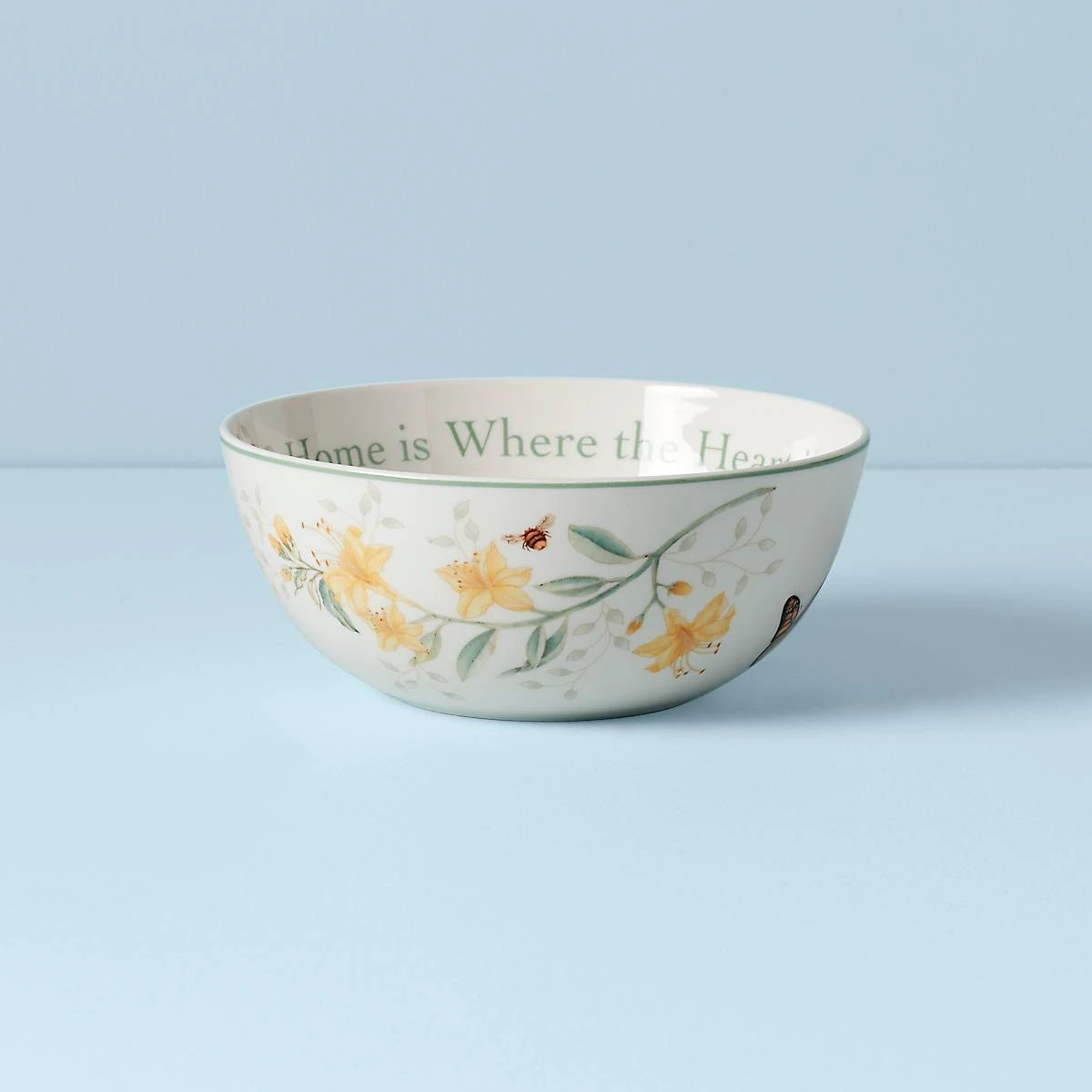 Lenox Butterfly Meadow "Home Is Where The Heart Is" Bowl 3 Lenox Butterfly Meadow "Home Is Where The Heart Is" Bowl
