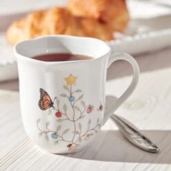 Lenox Butterfly Meadow Seasonal Mugs, S/4 9 Lenox Butterfly Meadow Seasonal Mugs, S/4 -Lenox 810138 LHOL FEA 22