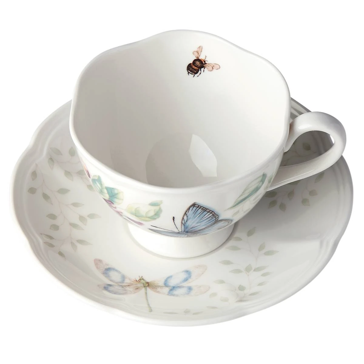 Lenox Butterfly Meadow Blue Cup And Saucer 5 Lenox Butterfly Meadow Blue Cup And Saucer - Image 3