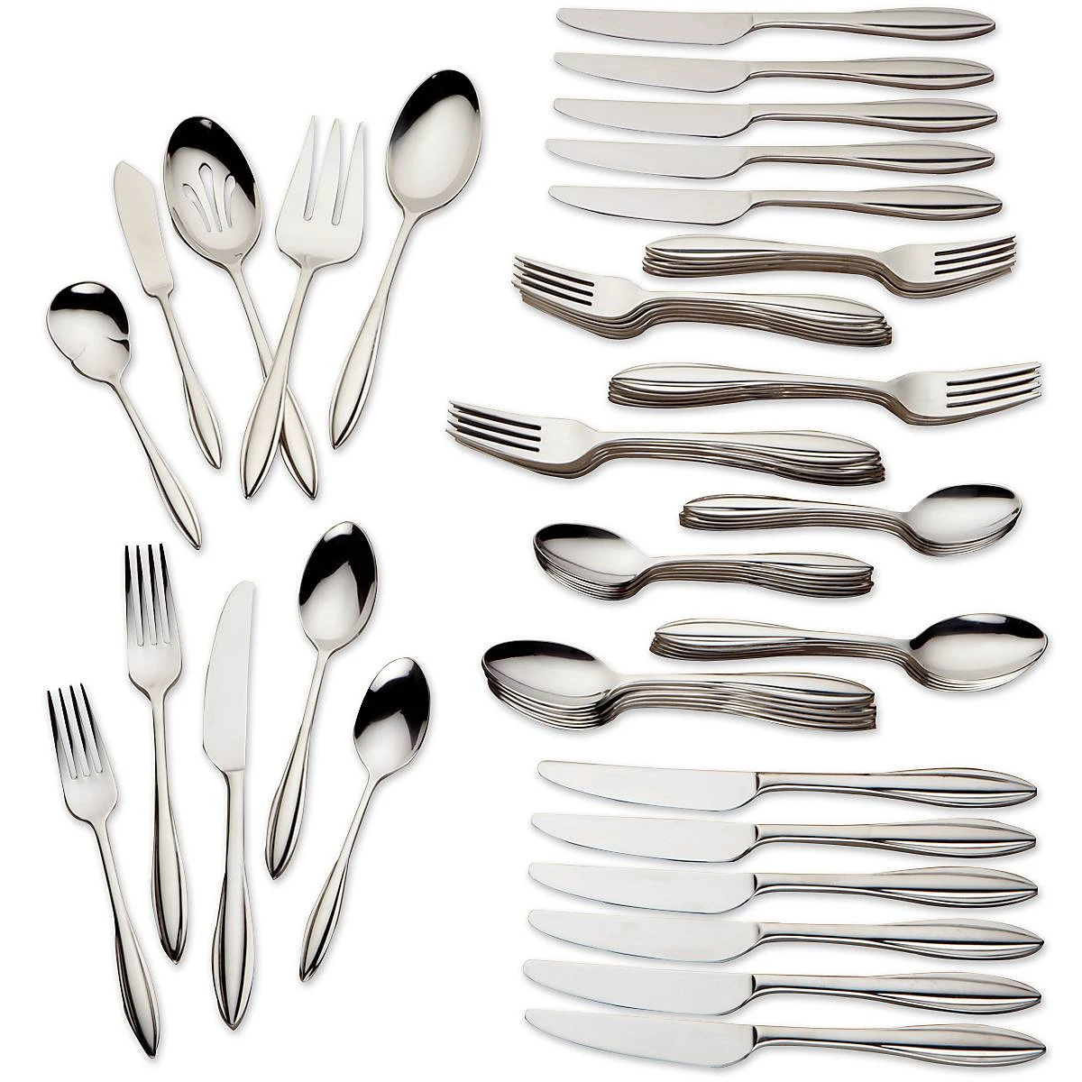 Lenox Sculpt 65-Piece Flatware Set 4 Lenox Sculpt 65-Piece Flatware Set - Image 2