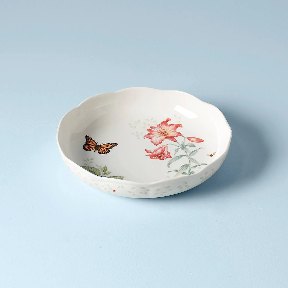 Lenox Butterfly Meadow Low Serving Bowl 3 Lenox Butterfly Meadow Low Serving Bowl