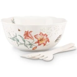 Lenox Butterfly Meadow Salad Bowl & Servers 9 Lenox Butterfly Meadow Salad Bowl & Servers -Lenox 820581 wHR 61f96895 b8ac 4151 9ea0 f25f302eb6ff