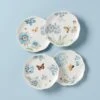 Lenox Butterfly Meadow Blue 4-Piece Dessert Plate Set 2 Lenox Butterfly Meadow Blue 4-Piece Dessert Plate Set -Lenox 833416 w10