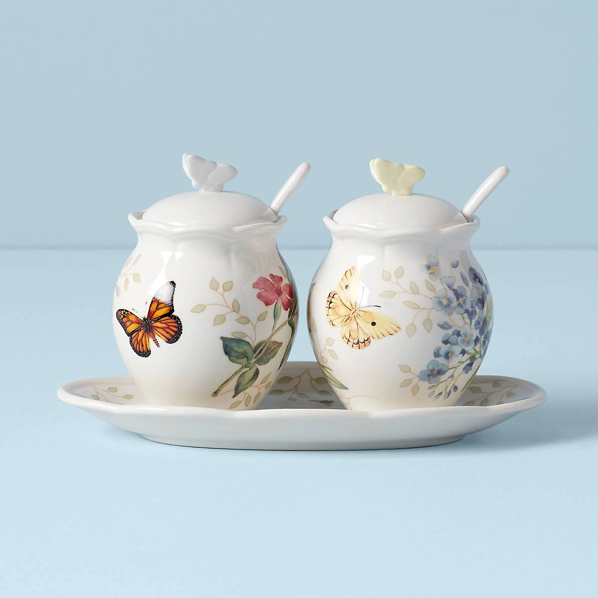 Lenox Butterfly Meadow 7-Piece Condiment Set 3 Lenox Butterfly Meadow 7-Piece Condiment Set