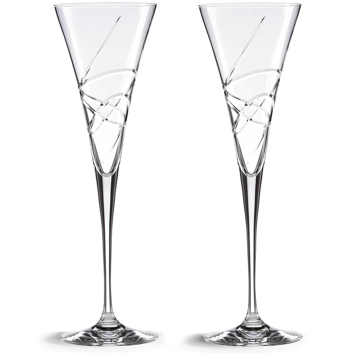 Lenox Adorn Crystal 2-Piece Toasting Flute Set 2 Lenox Adorn Crystal 2-Piece Toasting Flute Set