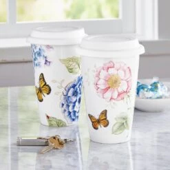 Lenox Butterfly Meadow Thermal Travel Mug 15 Lenox Butterfly Meadow Thermal Travel Mug -Lenox 837583 w1
