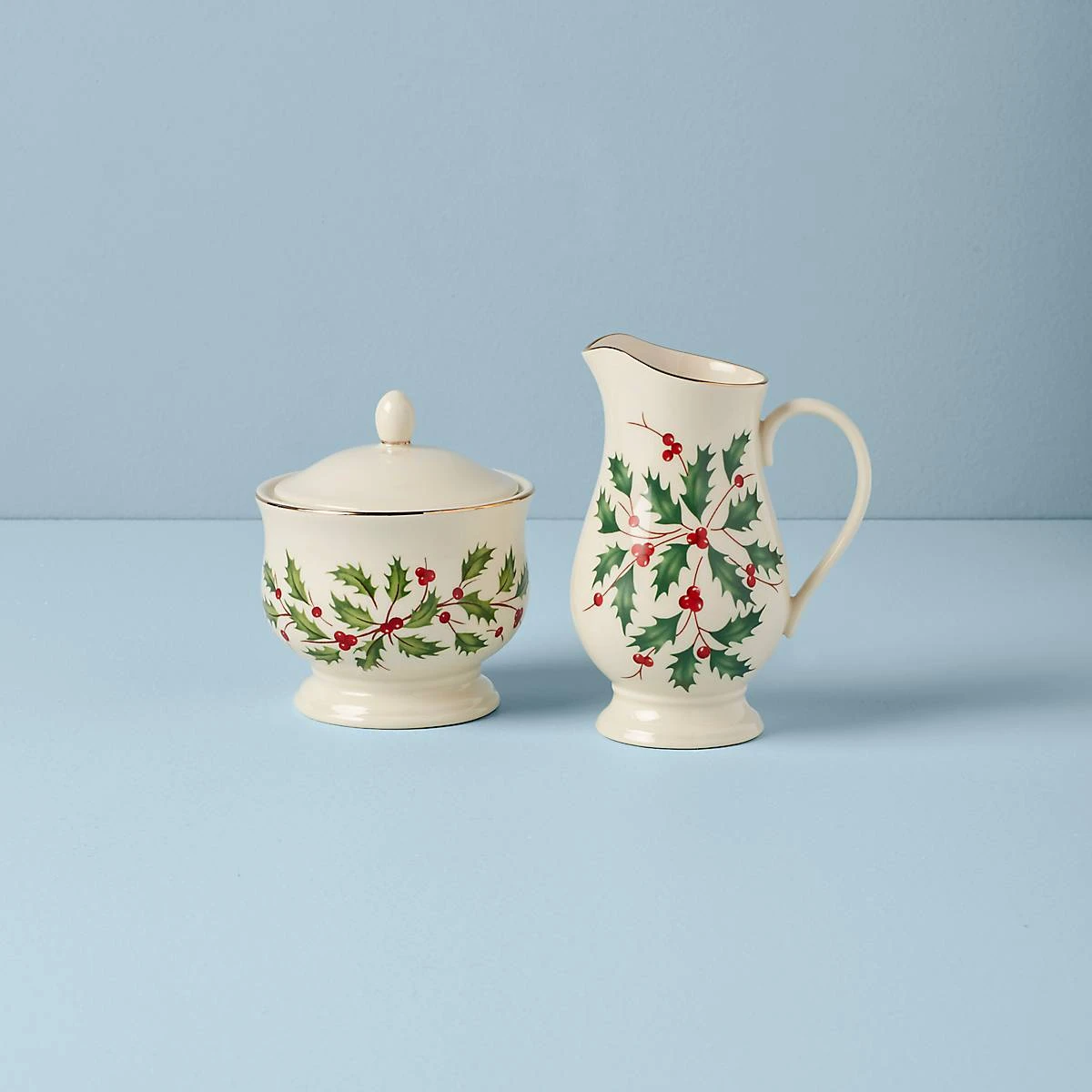 Lenox Holiday Sugar & Creamer Set 3 Lenox Holiday Sugar & Creamer Set