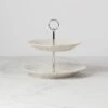 Lenox French Perle White 2-Tiered Server