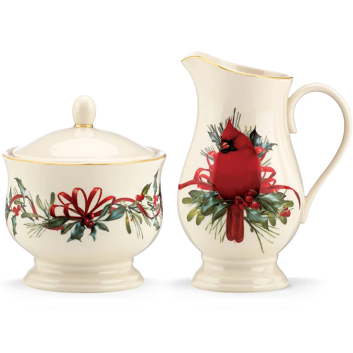 Lenox Winter Greetings Sugar & Creamer Set 4 Lenox Winter Greetings Sugar & Creamer Set - Image 2