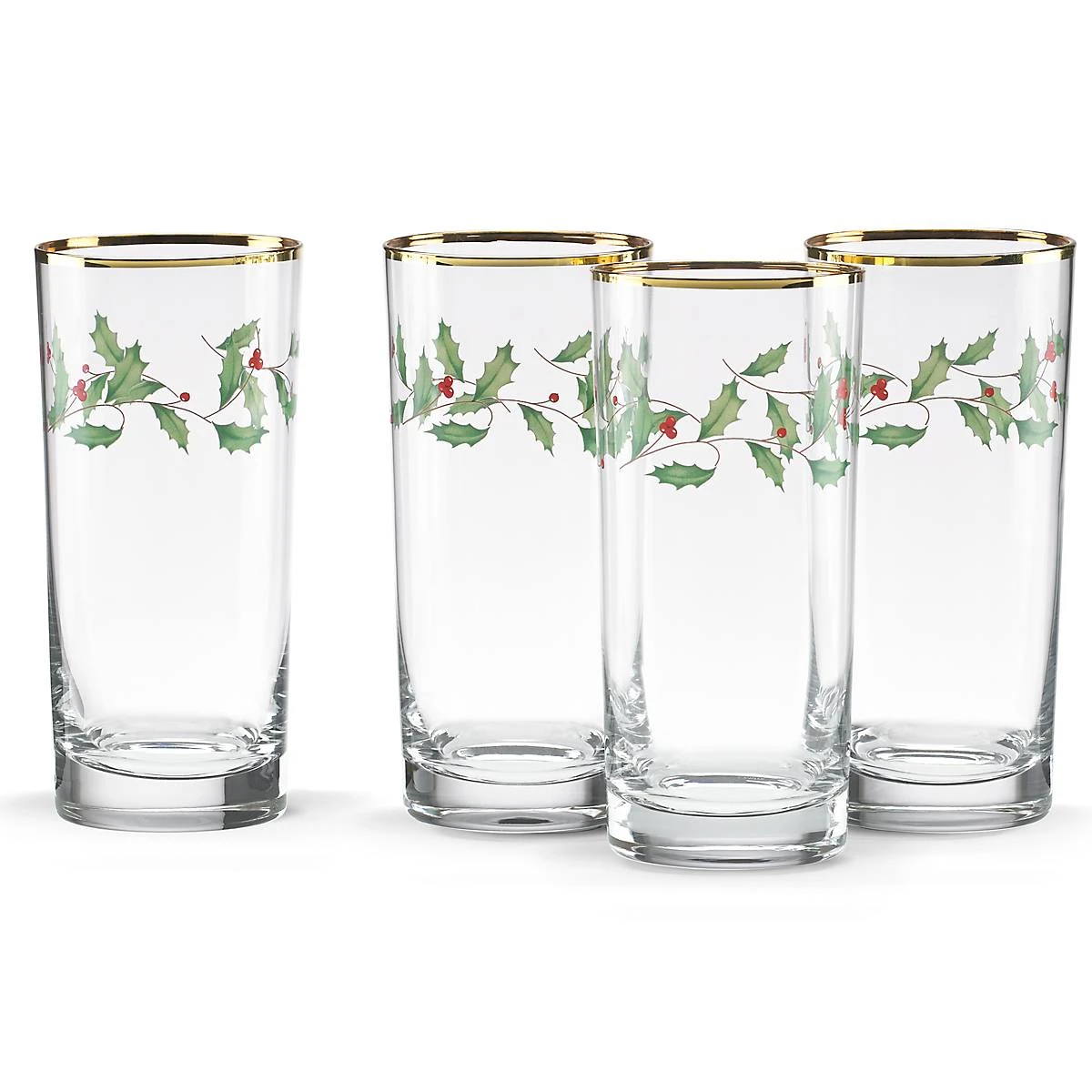 Lenox Holiday 4-Piece Highball Glass Set 4 Lenox Holiday 4-Piece Highball Glass Set - Image 2