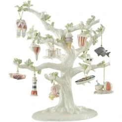 Lenox Summer 12-Piece Mini Ornament & Tree Set 11 Lenox Summer 12-Piece Mini Ornament & Tree Set -Lenox 850422 wHR