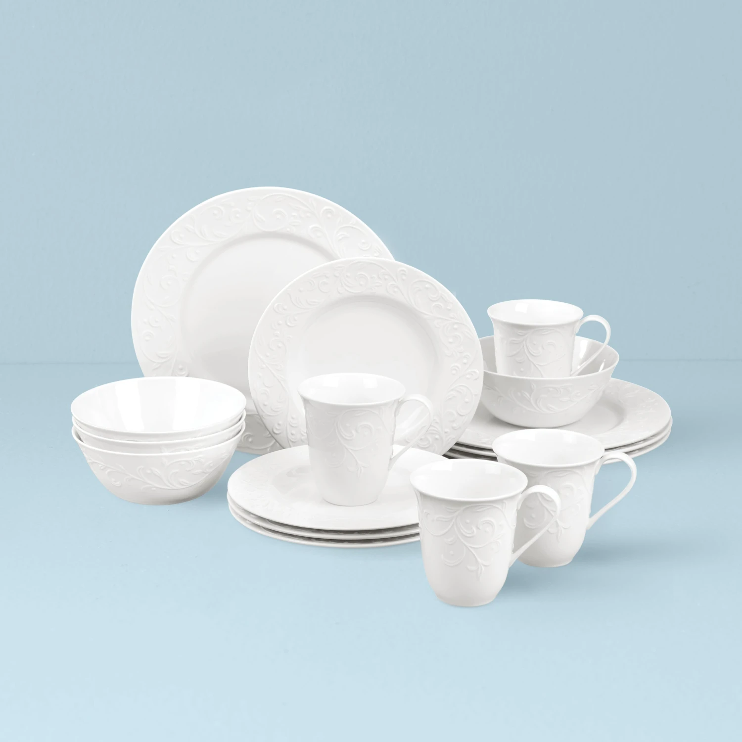 Lenox Opal Innocence Carved 16-Piece Dinnerware Set 3 Lenox Opal Innocence Carved 16-Piece Dinnerware Set