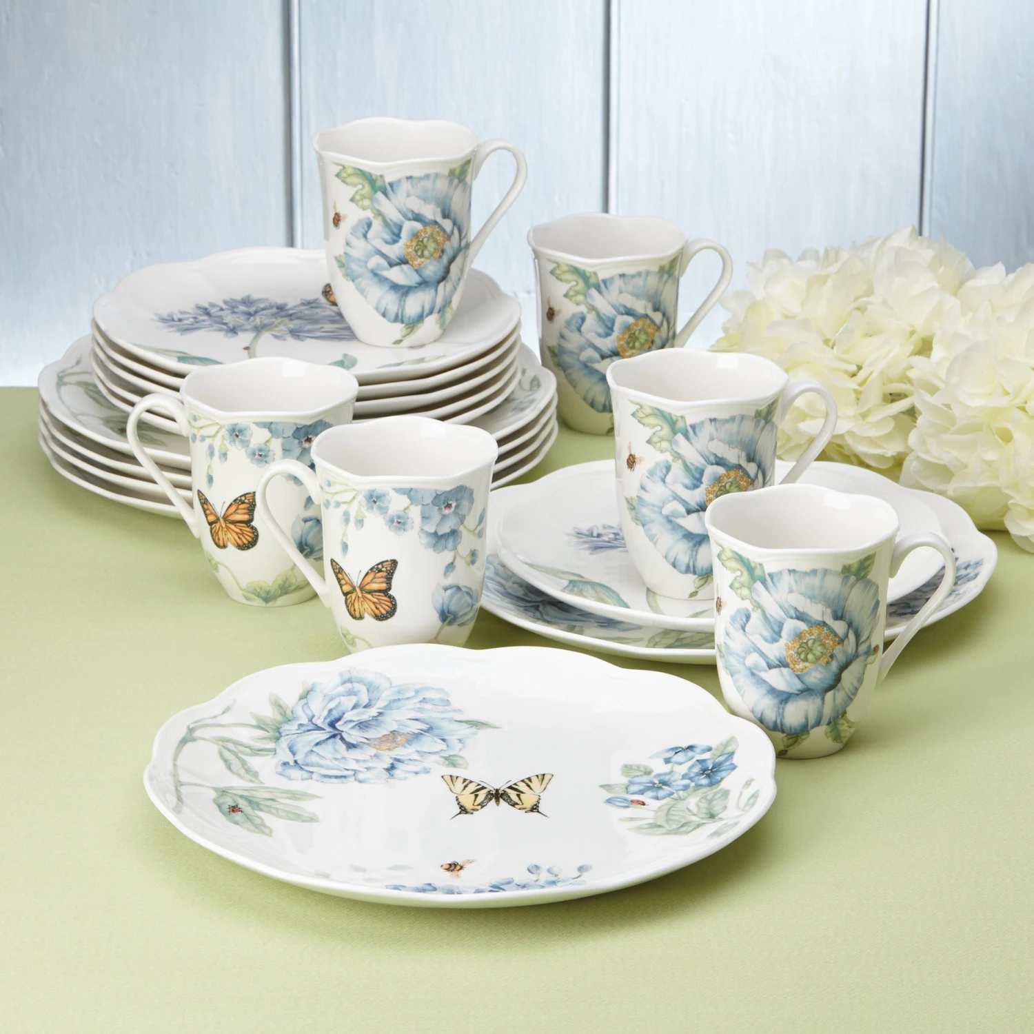 Lenox Butterfly Meadow Blue® 18pc Dinnerware Set 3 Lenox Butterfly Meadow Blue® 18pc Dinnerware Set