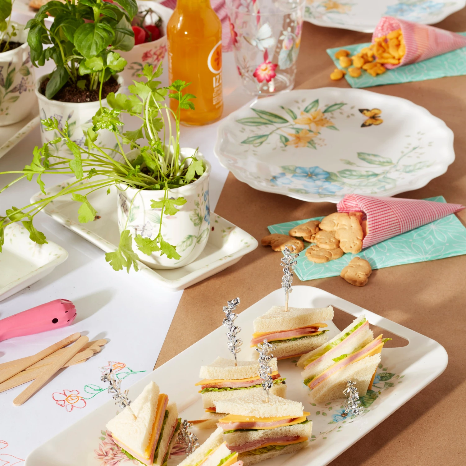 Lenox Butterfly Meadow Melamine Hors D'oeuvres Tray 7 Lenox Butterfly Meadow Melamine Hors D'oeuvres Tray - Image 5