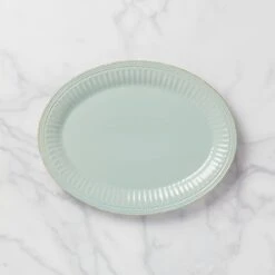 Lenox French Perle Groove 16" Oval Serving Platter 9 Lenox French Perle Groove 16" Oval Serving Platter -Lenox 856931 w10