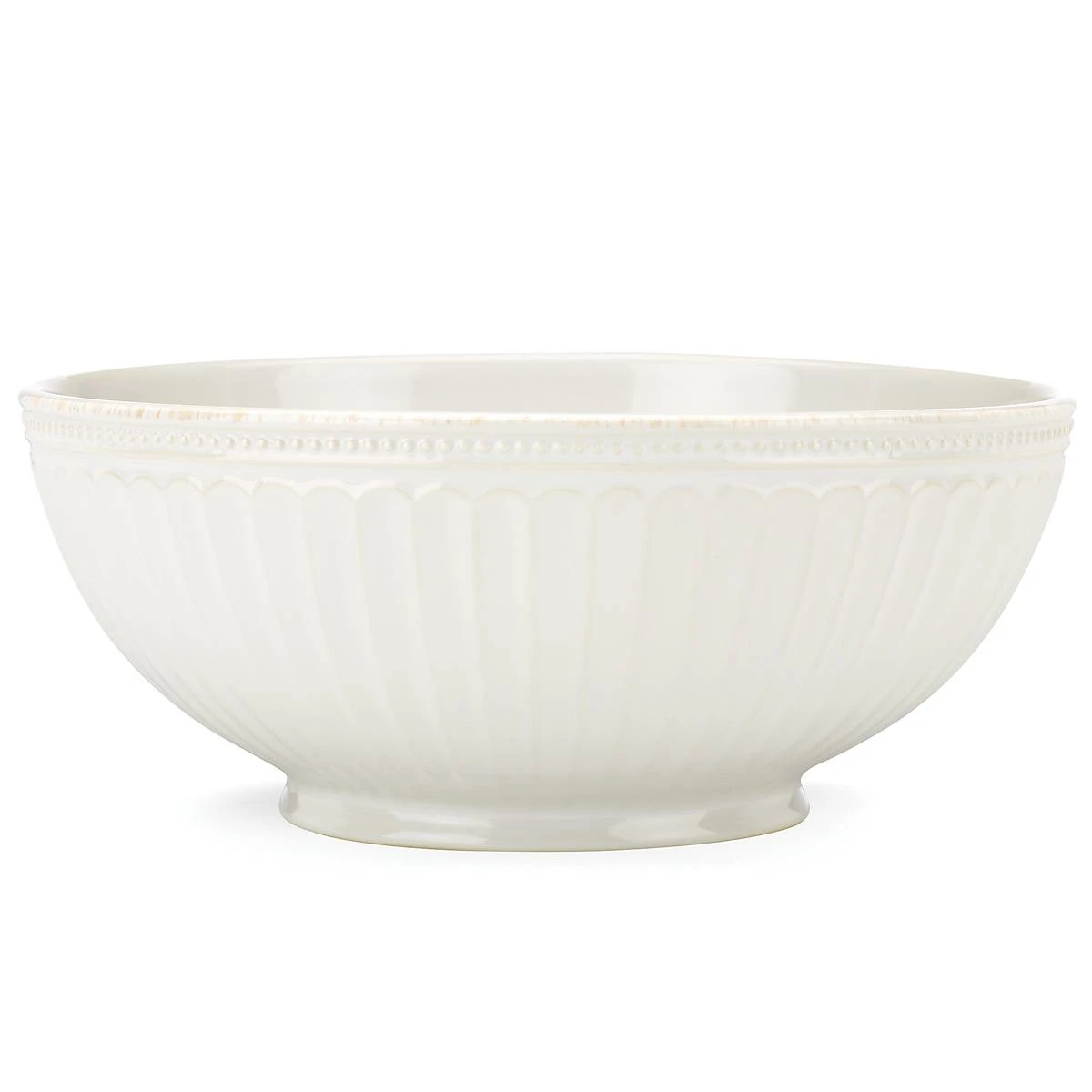 Lenox French Perle Groove Medium Serve Bowl 4 Lenox French Perle Groove Medium Serve Bowl - Image 2