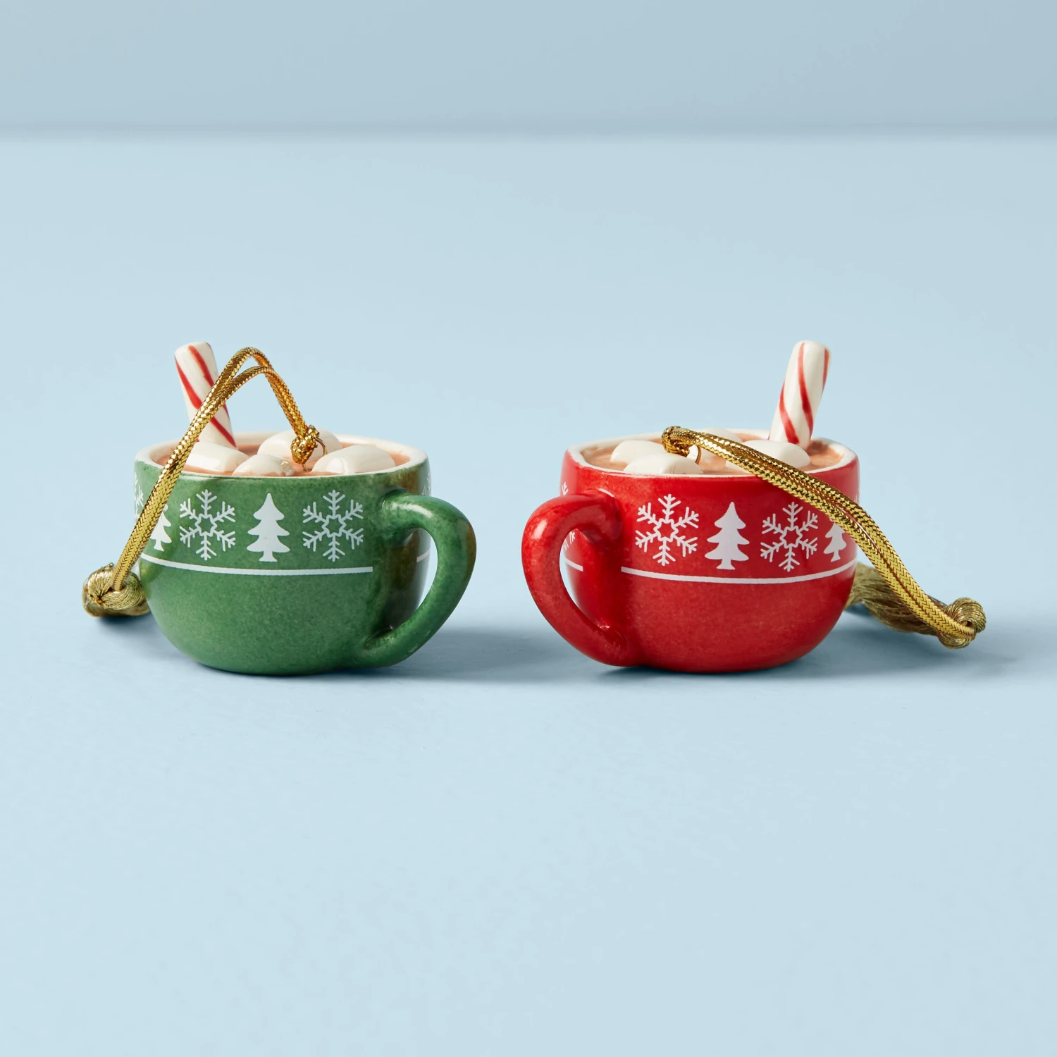 Lenox Forever Friends Hot Cocoa Mug 2-Piece Ornament Set 4 Lenox Forever Friends Hot Cocoa Mug 2-Piece Ornament Set - Image 2