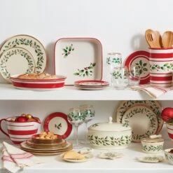 Lenox Hosting The Holidays Cheese Plate & Knife Set 8 Lenox Hosting The Holidays Cheese Plate & Knife Set -Lenox 863652 w11