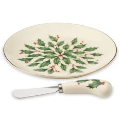Lenox Hosting The Holidays Cheese Plate & Knife Set 9 Lenox Hosting The Holidays Cheese Plate & Knife Set -Lenox 863652 wHR 62398150 c2cd 460a a2fa 0ebd0a0393dc