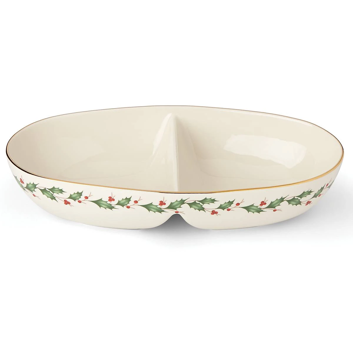 Lenox Holiday Divided Bowl 4 Lenox Holiday Divided Bowl - Image 2