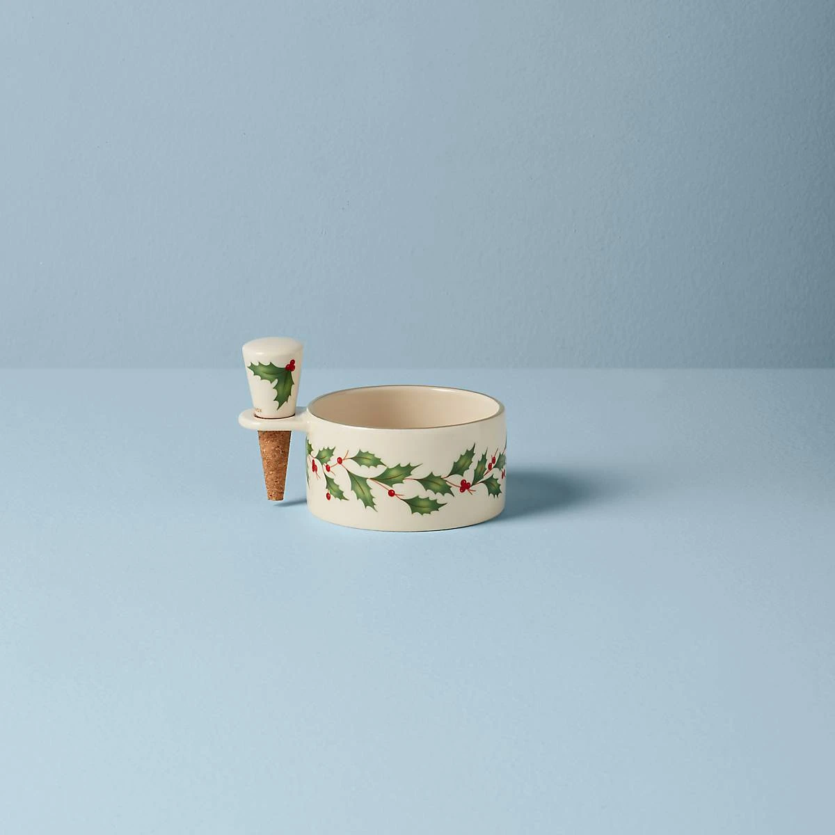 Lenox Hosting The Holidays Wine Coaster & Stopper Set 3 Lenox Hosting The Holidays Wine Coaster & Stopper Set