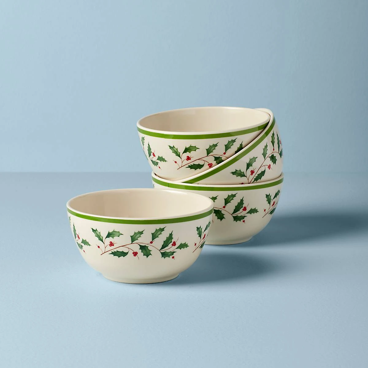 Lenox Holiday Melamine 4-Piece All-Purpose Bowl Set 3 Lenox Holiday Melamine 4-Piece All-Purpose Bowl Set