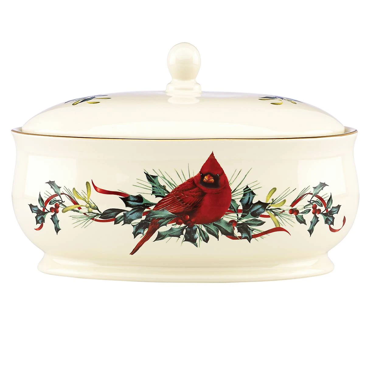 Lenox Winter Greetings Covered Dish 4 Lenox Winter Greetings Covered Dish - Image 2