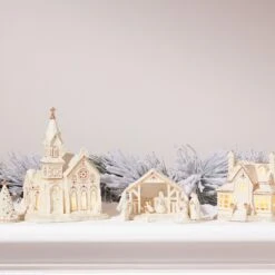 Lenox Mistletoe Park Light-Up Village Church Figurine 11 Lenox Mistletoe Park Light-Up Village Church Figurine -Lenox 879281 838409 879280 LHOL 19 FEA 1 9dbc32e9 de44 4626 8fbd a2885233a0c7