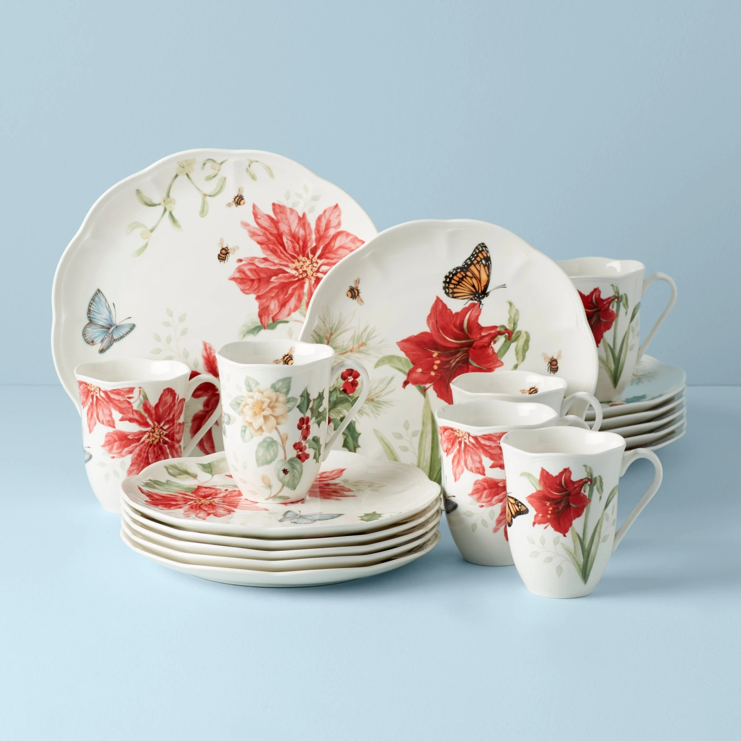 Lenox Butterfly Meadow 18-Piece Holiday Dinnerware Set 3 Lenox Butterfly Meadow 18-Piece Holiday Dinnerware Set