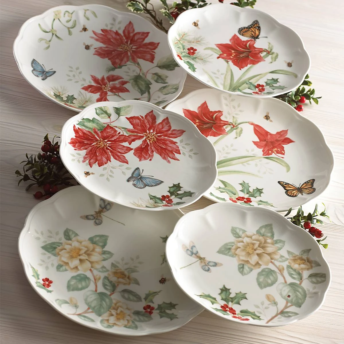 Lenox Butterfly Meadow 18-Piece Holiday Dinnerware Set 6 Lenox Butterfly Meadow 18-Piece Holiday Dinnerware Set - Image 4