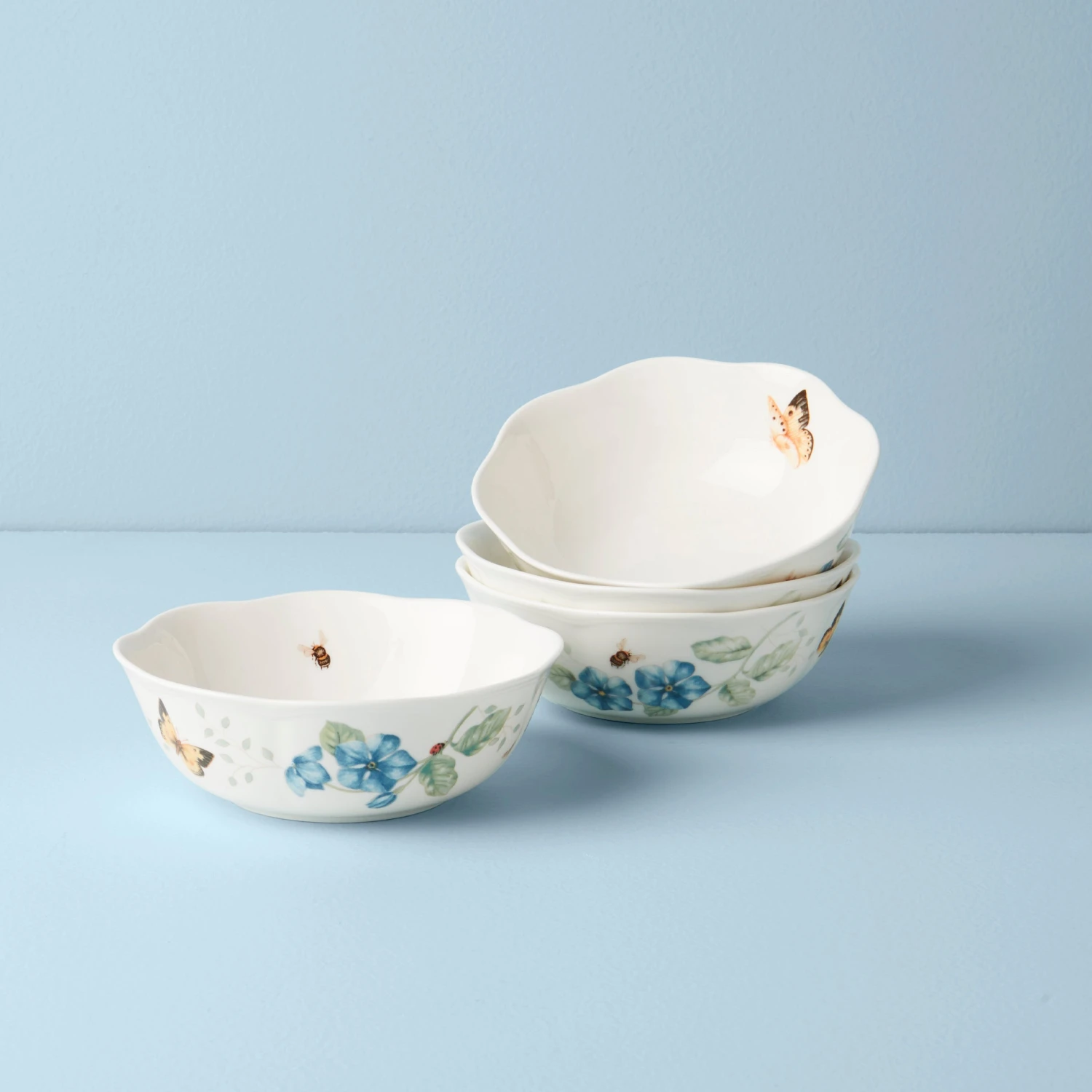 Lenox Butterfly Meadow 4-Piece All-Purpose Bowl Set 3 Lenox Butterfly Meadow 4-Piece All-Purpose Bowl Set